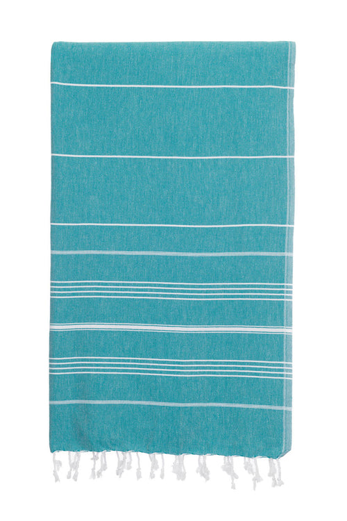 2 x Turkish Towel Bundle Coral & Teal