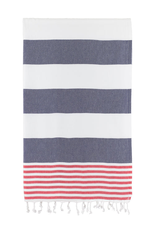 Red And Blue Turkish Towel