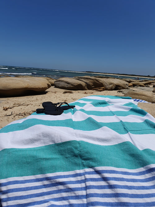Ocean Sea Green Turkish Towel