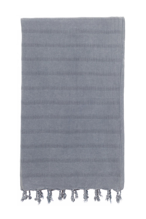 Stonewash Turkish Towels Grey 100% Cotton stone wash towel