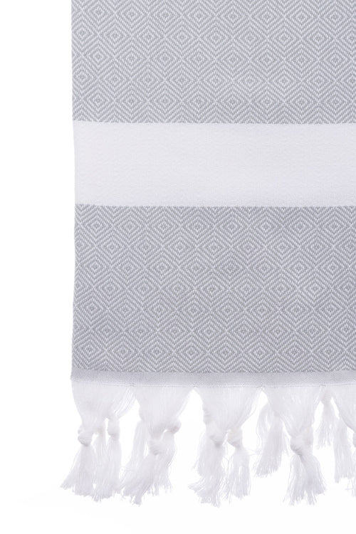 Diamond Grey Turkish Towel