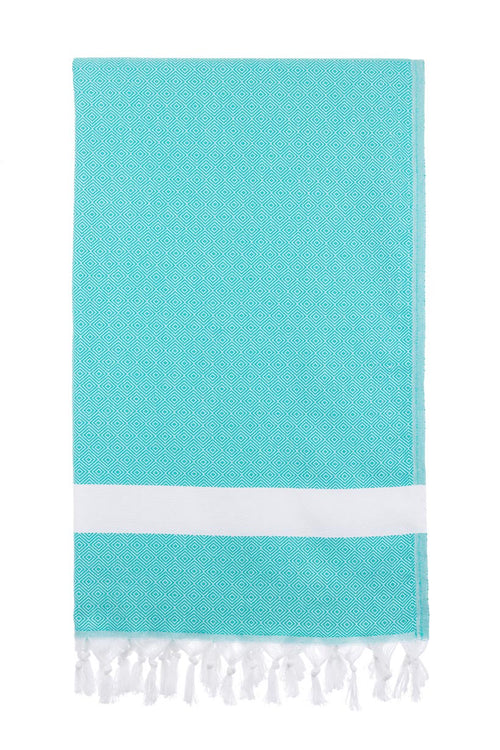 Diamond Sea Green Turkish Towel