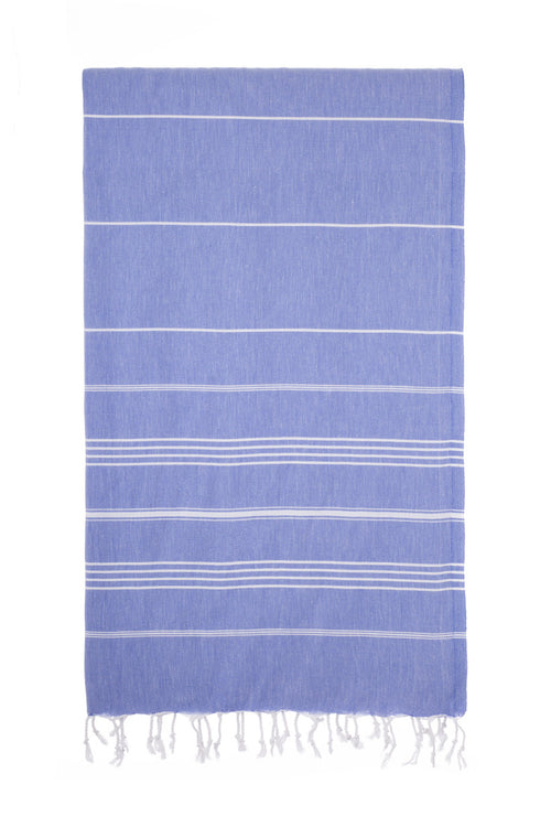 Turkish Towel Co Denim Blue 100% Cotton Beach Towels