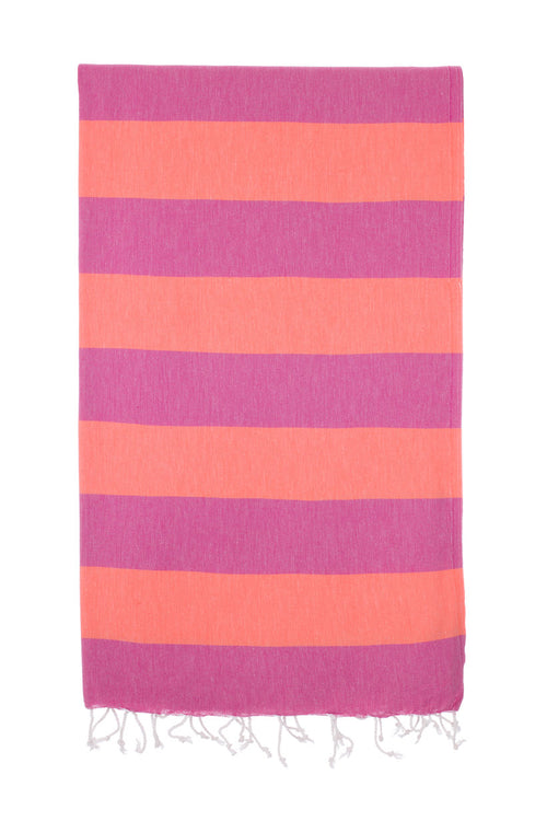 Turkish Towel Co 100% Cotton Towels Fuchsia & Coral Purchase Online