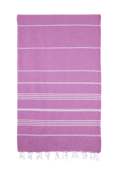 Turkish Towel Co Classic Purple 1--% Cotton Beach Towel Online