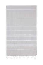 Turkish Towel Co Silver Grey 100% Cotton Turkish Towel