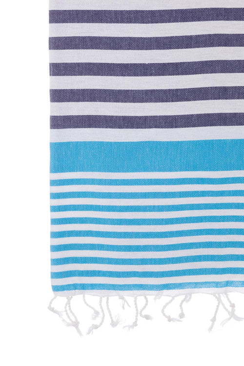 Turkish Towel Co Turquoise & Navy Towels Online Turkish Towel Co Buy Online